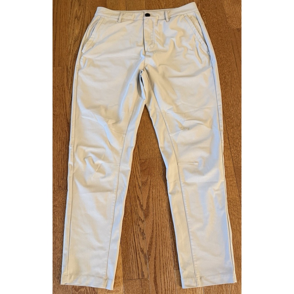 Legends Aviation Pants Chino Stretch Flat Front Tan Khaki Men's Size 32x28